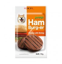 Jerhigh Dog Treats Ham Burger Chicken With Shrimp 112 Gm